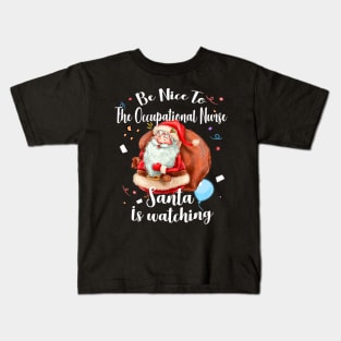 The Occupational Nurse Santa Nurses Day Kids T-Shirt